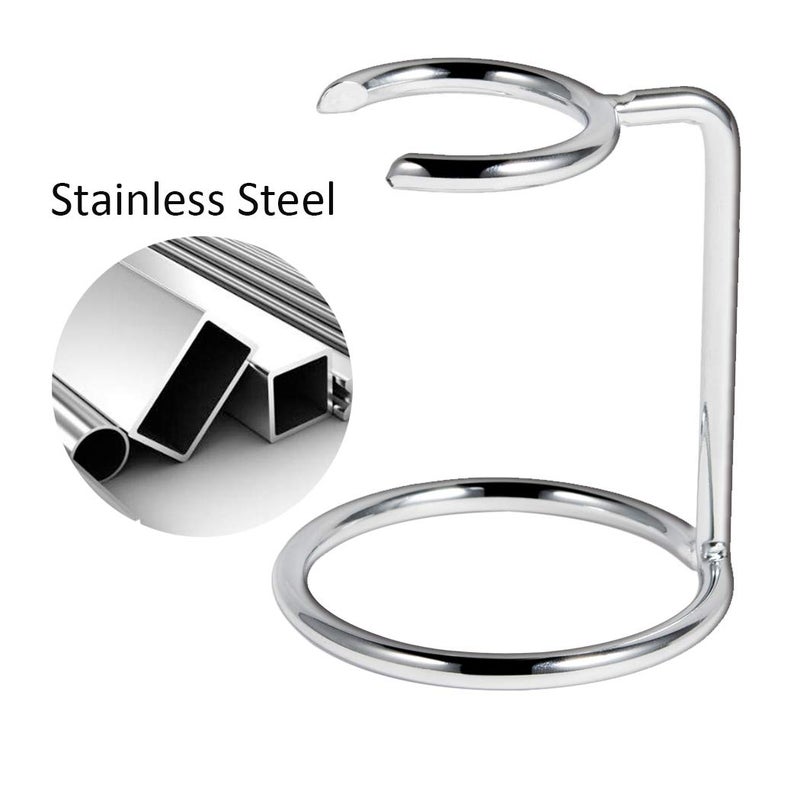 Grandslam Shave Brush Stand Stainless Steel for Badger Shaving Brushes Holder Height 2.8inch/7cm Space Saver - Image 3